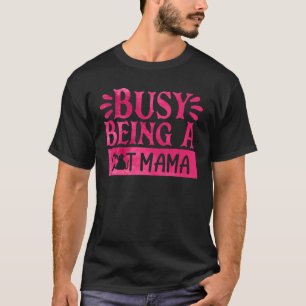 Proud Cat Mama Kitty Cat Feline Rescue mam Gift T-shirt