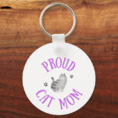 Proud Cat mama Sleutelhanger (Voorkant)