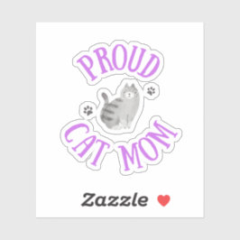 Proud Cat mama Sticker