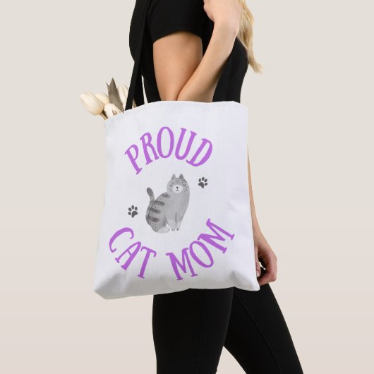 Proud Cat mama Tote Bag (Dichtbij)