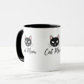 Proud Cat Mom Coffee Mug  Cute Pet Mom Gift Mok (Voorkant links)