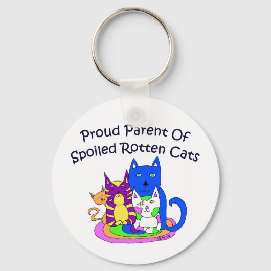 Proud Cat Parent Sleutelhanger (Voorkant)