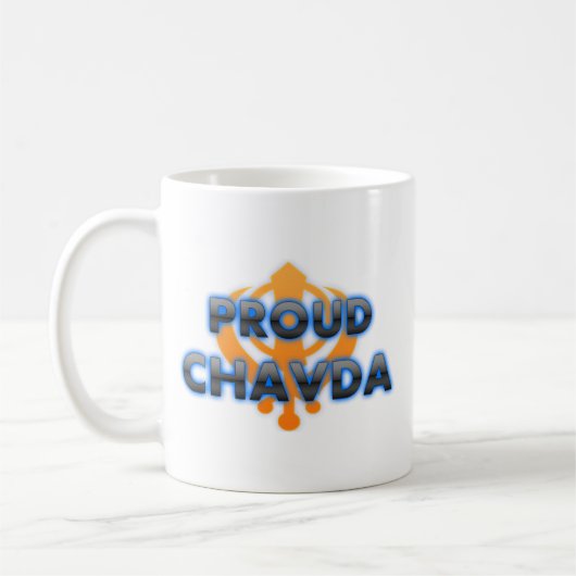 Proud Chavda, Chavda pride Koffiemok (Links)