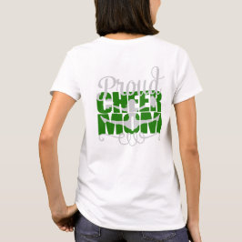 Proud Cheer Mam in Greenwith monogram name-initiaa T-shirt