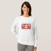 Proud Cheer Mam met rode letters T-shirt (Voorkant volledig)