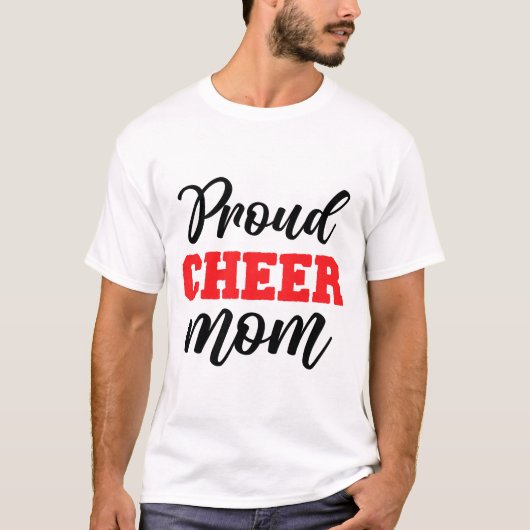 Proud Cheer Mama Moederdag T-shirt (Voorkant)