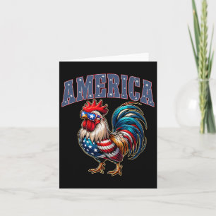 Proud Chicken America Onafhankelijkheidsdag 4 juli Kaart