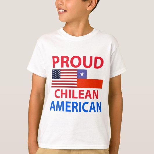 Proud Chilean American T-shirt (Voorkant)