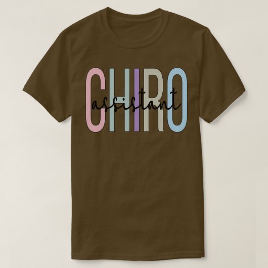Proud Chiro Assistant Chiropractic Assistant Gifts T-shirt (Design voorkant)