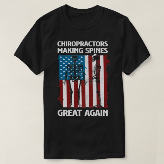 Proud Chiropractors USA T-shirt (Design voorkant)
