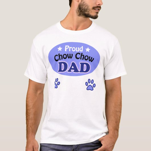 Proud Chow Chow Dad T-shirt (Voorkant)