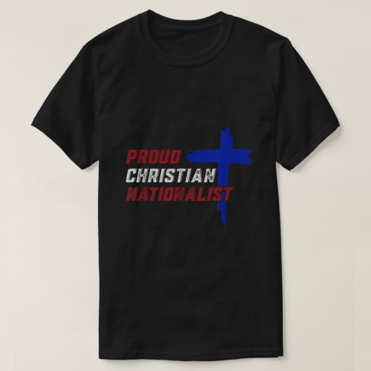 Proud Christelijk Nationalist T-shirt (Design voorkant)