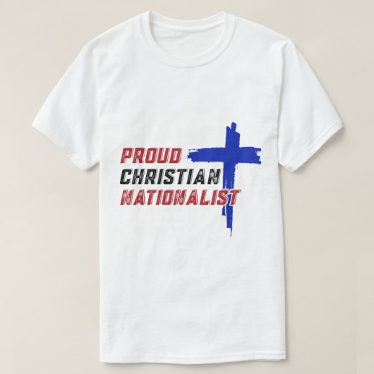 Proud Christelijk Nationalist T-shirt (Design voorkant)