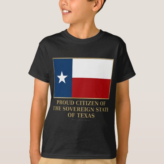Proud Citizen of Texas T-shirt (Voorkant)