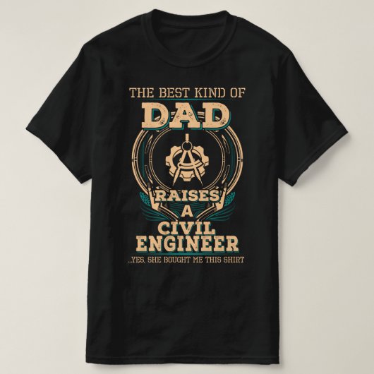 Proud Civil Engineer pap T-shirt (Design voorkant)