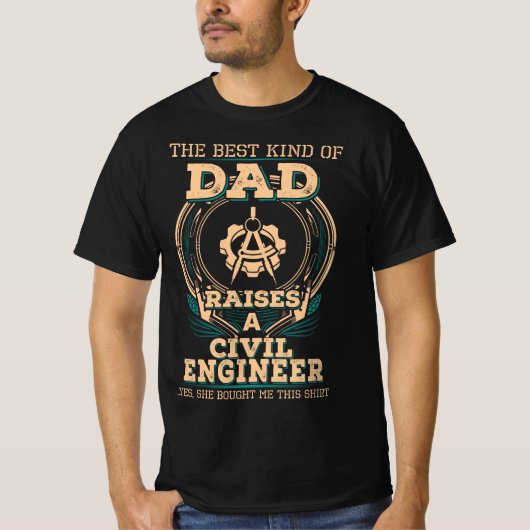 Proud Civil Engineer pap T-shirt (Voorkant)
