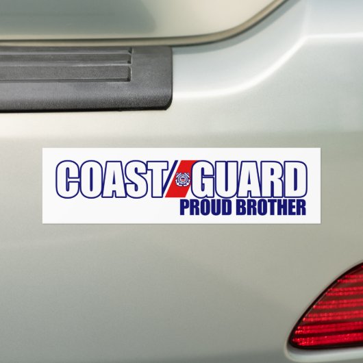Proud Coast Guard Brother Bumpersticker (Op auto)