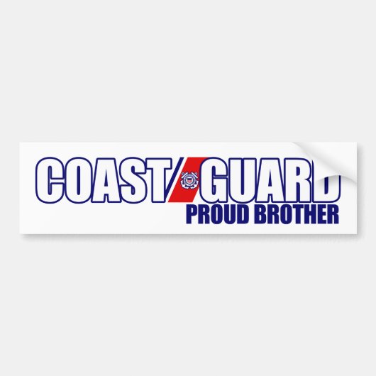 Proud Coast Guard Brother Bumpersticker (Voorkant)