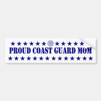 Proud Coast Guard Mam Stars Bumpersticker