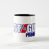 Proud Coast Guard-moeder Tweekleurige Koffiemok (Center)