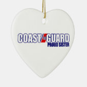 Proud Coast Guard Sister Keramisch Ornament (Rechts)