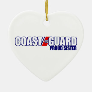 Proud Coast Guard Sister Keramisch Ornament