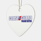 Proud Coast Guard Sister Keramisch Ornament (Links)