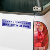 Proud Coast Guard Sister Stars Bumpersticker (Op Truck)