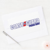Proud Coast Guard Tunt Rechthoekige Sticker (Envelop)