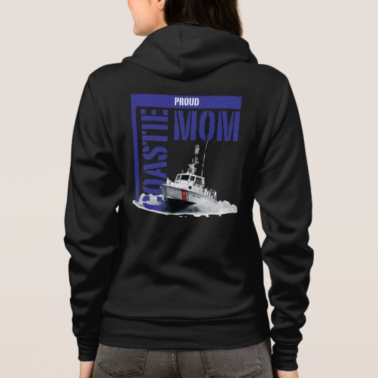 Proud Coastie Mam/Boat Hoodie (Achterkant)