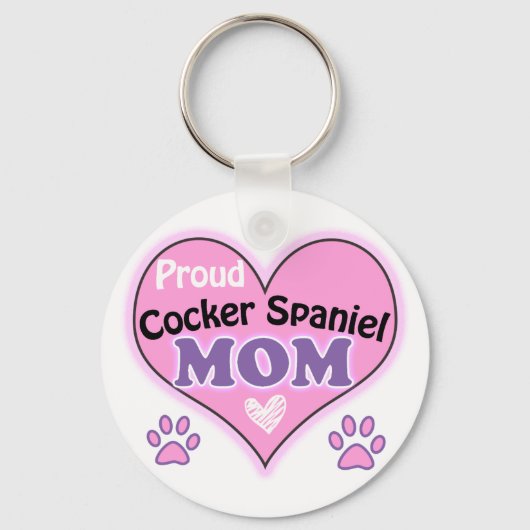 Proud Cocker Spaniel Ma Sleutelhanger (Voorkant)