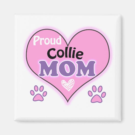 Proud Collie mama Magneet (Voorkant)