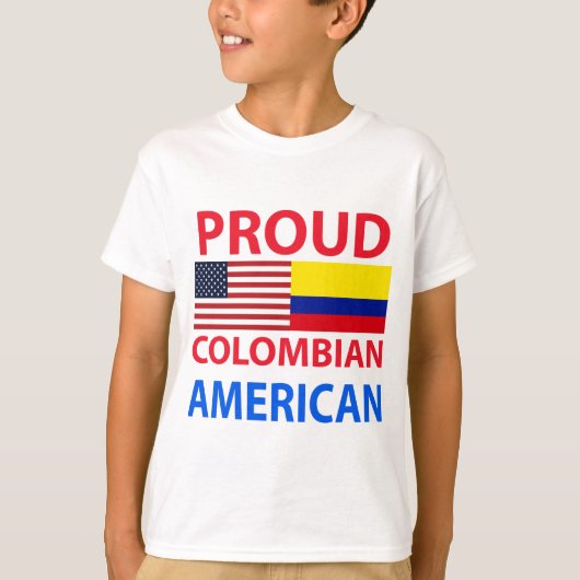 Proud Colombian American T-shirt (Voorkant)
