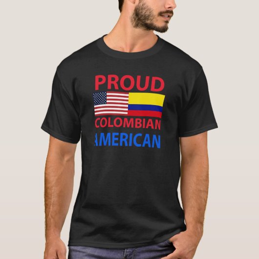 Proud Colombian American T-shirt (Voorkant)