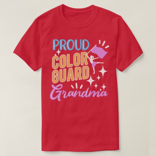 Proud Color Guard Grandma T-shirt (Design voorkant)