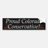 Proud Colorado Conservative bumper sticker (Voorkant)