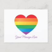 Proud Colors Heart  Briefkaart (Voorkant)