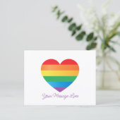 Proud Colors Heart  Briefkaart (Staand voorkant)