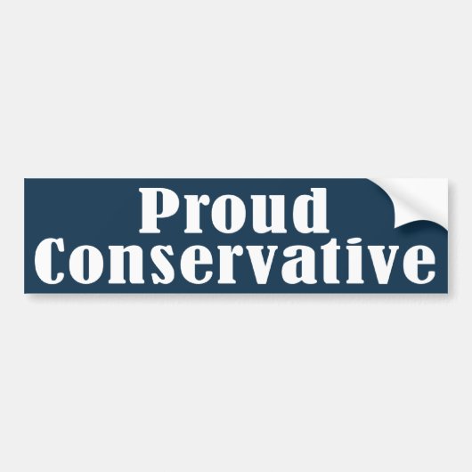 Proud Conservative Bumpersticker (Voorkant)