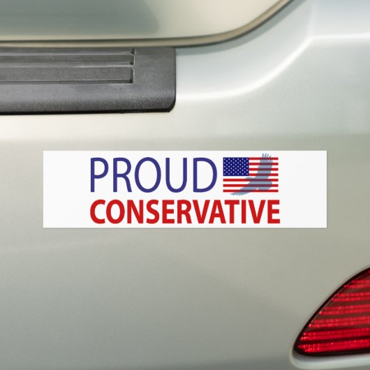 Proud Conservative Bumpersticker (Op auto)