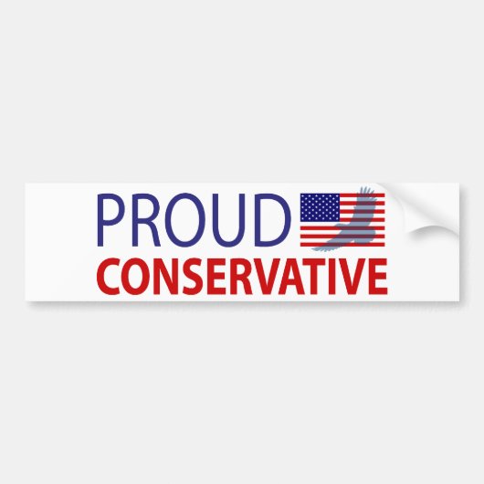 Proud Conservative Bumpersticker (Voorkant)