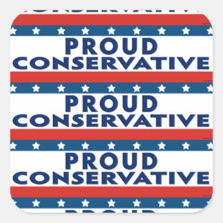 Proud Conservative Vierkante Sticker