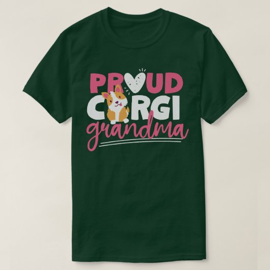 Proud Corgi Grandma1123 T-shirt (Design voorkant)