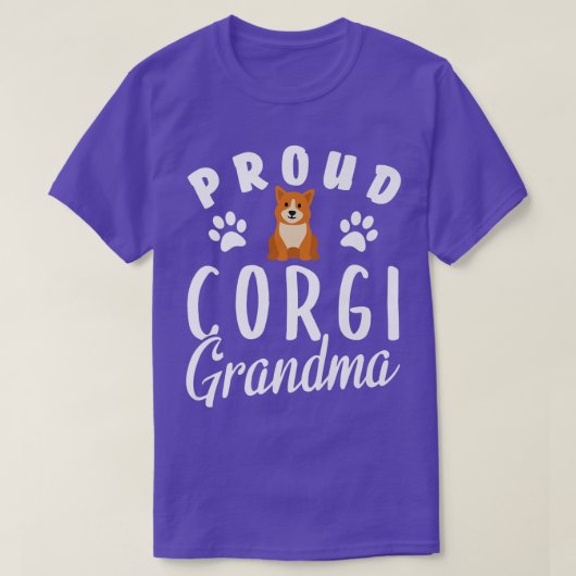 Proud Corgi Grandma  T-shirt (Design voorkant)