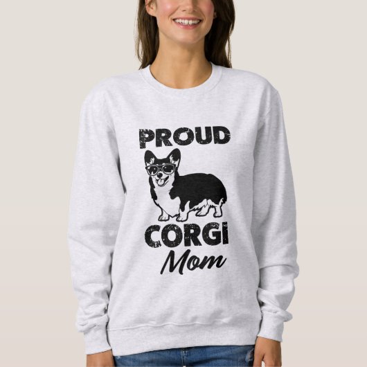 Proud Corgi mama's hond mammie sweatshirt (Voorkant)