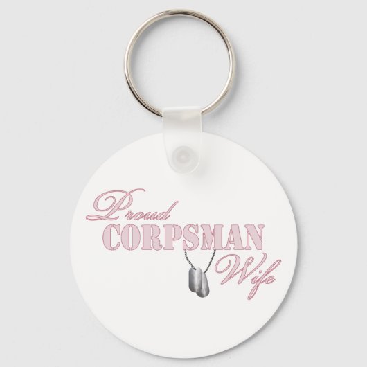 Proud Corpsman Wife Sleutelhanger (Voorkant)