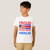Proud Costa Rican American T-shirt (Voorkant volledig)