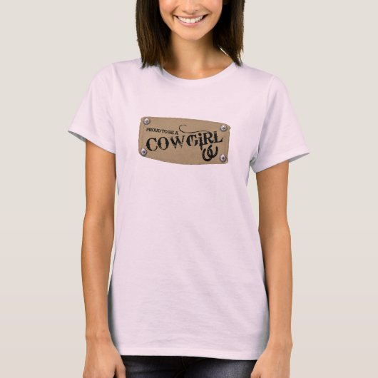 Proud Cowgirl Patch aangepast shirt (Voorkant)
