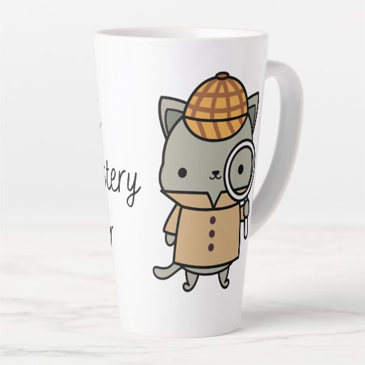 Proud Cozy Mystery Reader Latte Mok (Rechterhoek)