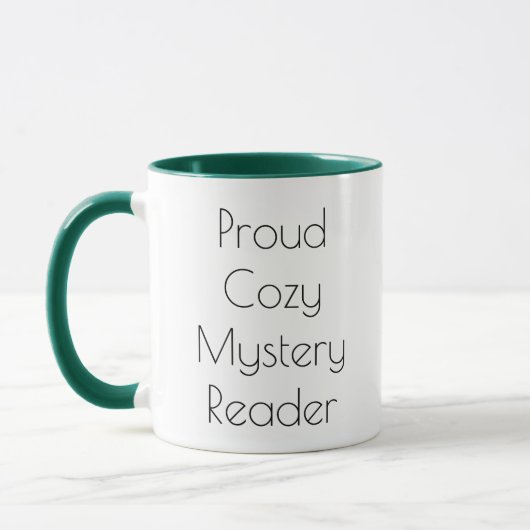 Proud Cozy Mystery Reader Mok (Links)